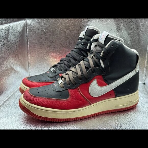 Size10 Nike NBA Air Force 1 Mens High Top 75th Anniversary Trail Blazers Sneaker - Picture 3 of 9